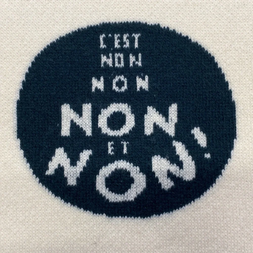 Dior non non non wool cashmere scarf
